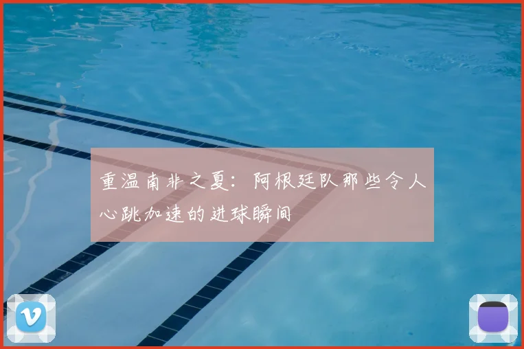 重温南非之夏：阿根廷队那些令人心跳加速的进球瞬间